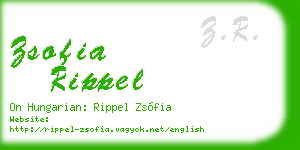 zsofia rippel business card