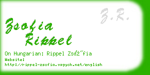 zsofia rippel business card